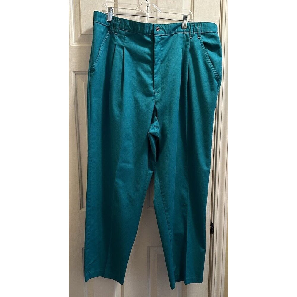 Vintage Levi's Sportswear‎ Chino Pants 28 Womens Teal Tapered High Rise 80s
